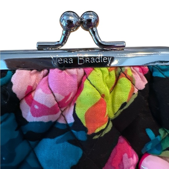 Vera Bradley Kiss Coin Purse Hilo Meadow Floral NWOT - Picture 4 of 4